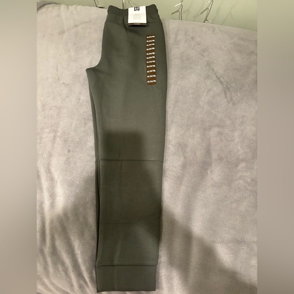 Brand New Member Mark Girls XL (14/16) Olive Everyday‎ Tech Joggers – NWT